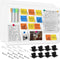 MaxGear 2 Pack Metal Magnetic Board 17.5" x 11.4" Black Bulletin Board for Wall, Refrigerator, Display Notes