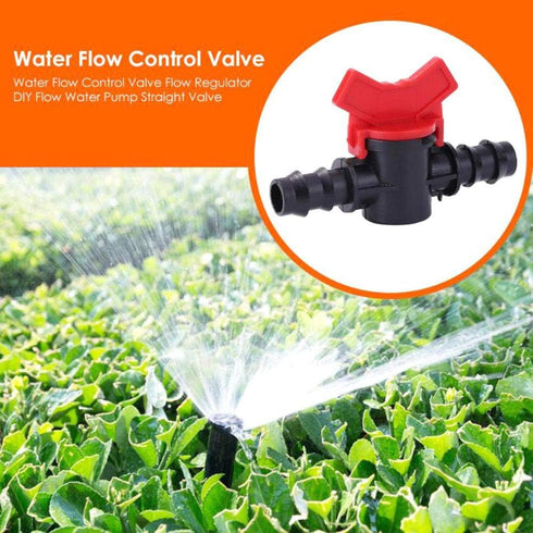 DGZZI Barbed Ball Valve 4PCS, 3/8-Inch ID in-Line Ball Valve Shut-Off Switch for Drip Irrigation and Aquariums