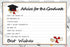 Graduation Wish Cards - 50PCs High School or College Graduation Advice Cards for 2025 Celebration Party Supplies
