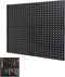 GarveeHome Heavy Duty Wall Mounted Metal Pegboard Panels 2 PCS 24"x12" Black