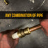 4-Pack PushFit Coupling, 3/4-Inch, Push-to-Connect Brass Plumbing Fitting for Copper, PEX, CPVC, PE-RT Pipe, Certified