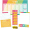 Bright Motivational Sticky Note Ensemble Set, 5 Notepad Set, 50 Sheets Per Pad, Modern Repositionable Notepad