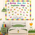 gisgfim Reading Bulletin Board Decorations Set, Butterfly Bulletin Board Borders, Craft Home Library Wall Decor