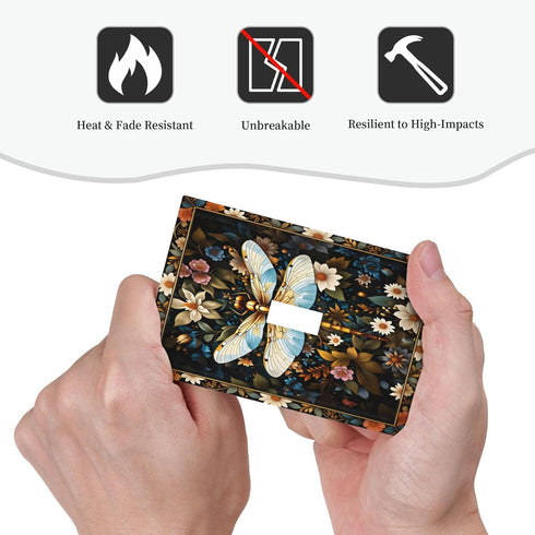 HTSAHKV 3 5 Inch Dragonfly Flower Wall Plate Light Switch Cover Single Gang Outlet Faceplate Print Plate Cover X