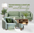 Yes4All 4 Inches Set 4 Round Wood Furniture Legs of - Wooden Replacement Feet for Couch, Bed, Bench - Adjustable Sofa