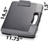 Officemate Portable Clipboard Storage Plastic Case for A4 Sizes, Charcoal (83301), 11-3/4"w x 1-1/2"d x 14-1/2"h