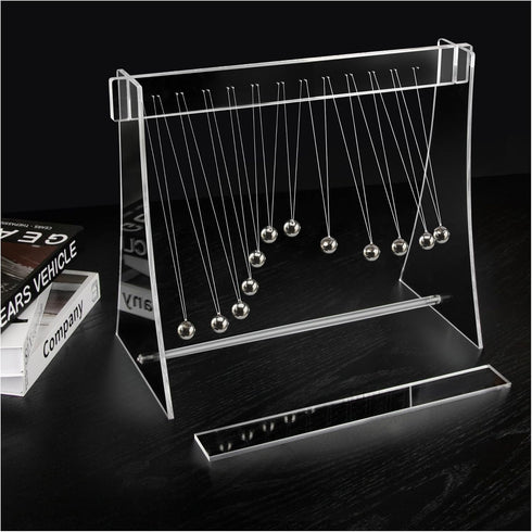 mwater Pendulum Wave,Mach Wave:Desktop Decoration for Home, Office, Etc (White)