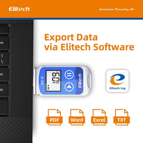 RC-5 32000 Elitech USB Temperature Data Logger Recorder Points High Accuracy