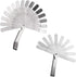 CAMWAY 2Pcs Feeler Gauge Set, Stainless Steel Metric/Inch 32 Straight Blade Steel Feeler Gauge for Measuring Gap Width