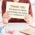 OJsensai Thank You Card Gifts for Best Friend, Funny Appreciation Card for Her He Women Men, Humor Friendship