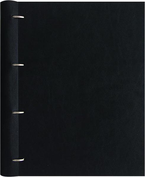 Filofax Clipbook, A4 Size, Classic Monochrome Collection, Refillable Notebook in Black (B144000)