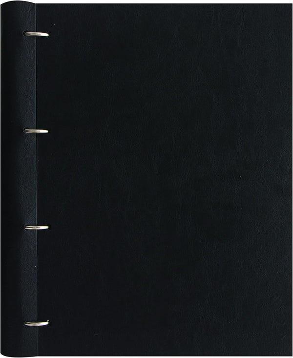 Filofax Clipbook, A4 Size, Classic Monochrome Collection, Refillable Notebook in Black (B144000)