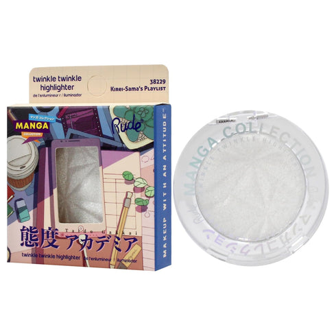 Rude Cosmetics Twinkle Twinkle Highlighter - Kirei-Samas Playlist, 0.14 oz Highlighter for Women