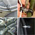 12 Pack 2 Inch Stainless Steel Cable Clamps, Rubber Cushioned Clamps for Pipe, Tube or Wire Loom Installation