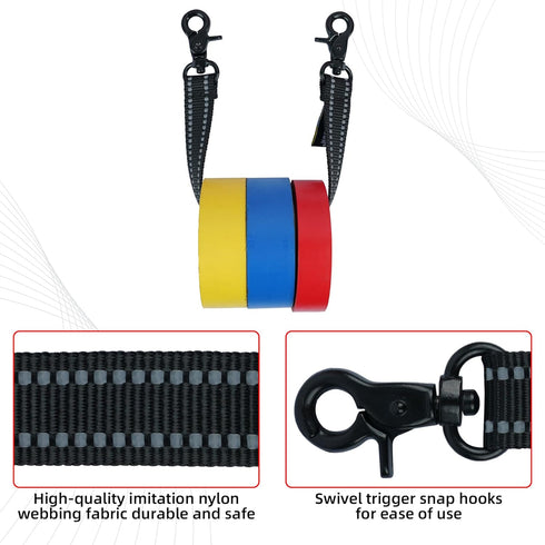 MELOTOUGH Electrical Tape Holder, Tape Thong with Trigger Snap Hook for Tool Bag