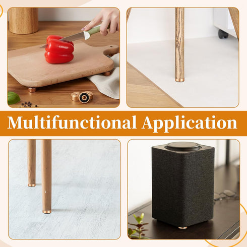 Jxiwfvl 4 0.8 0.43 Inch PCS Cutting Board Metal Feet Non Slip, X Board Feet Legs Butcher Block with Screws and Rubber