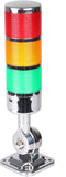 110V to 220V LED Stack Tower Lights, Industrial Warning Andon Signal Tower Indicator Lamp, 3 Layer