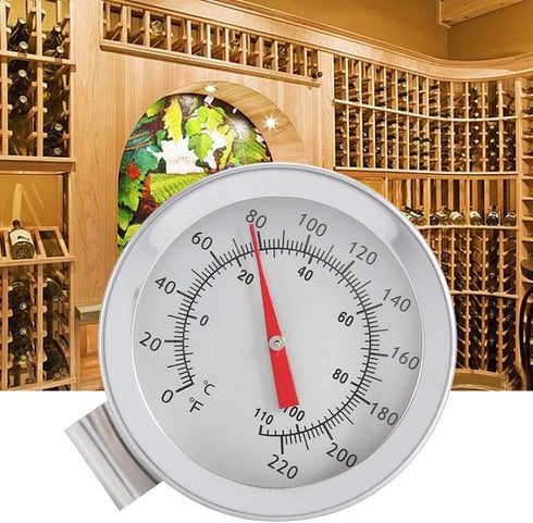 1Pc Home Brewing Kettle Clip Dial Thermometer for Beer Wine Yogurt, Milk Temperature Gauge, Homebrewing Thermometer