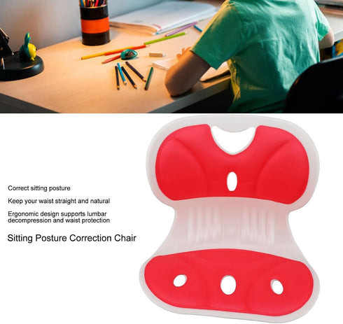 TOPINCN Lumbar Back Support Chair, Petal Shape Waist Protection Chair Ergonomic for Posture Corrector Back Pain Relief