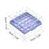 uxcell Centrifuge Tube Freezer Storage Box 25 Places Waterproof Polypropylene Cryogenic Holder Rack for 1.8/2ml Microcentrifuge Tubes Vials Samples, Blue