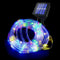 LHYLDS Solar Rope Lights Outdoor Waterproof, 33FT 100LED Outdoor String Lights Clear PVC