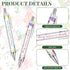 Yeaqee 50 Pcs Black Ink Ballpoint Pens, Inspirational Motivational Quotes Stylus Tip Pens for Women Students, 5.5 Inch
