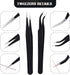 3D Printer Nozzle Cleaning Kit with Brush - 10 Pieces 0.4 mm Cleaning Needles and 2 Types of Tweezers