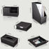 KINGFOM 5 PCS/SET Pu Leather Desk Organizer - File Holder Accessories, Magazine Storage Rack & Pen Holder