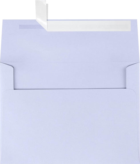LUXPAPER A7 Invitation Envelopes - Printable for 5 x 7 Cards - 80 lb. Lilac - 50 Pack - 5 1/4 x 7 1/4