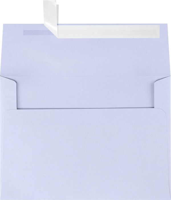 LUXPAPER A7 Invitation Envelopes - Printable for 5 x 7 Cards - 80 lb. Lilac - 50 Pack - 5 1/4 x 7 1/4