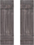 GOFLAME Wood Shutters for Wall Decor, Reclaimed Wood Board and Batten, Exterior