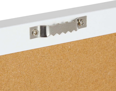 Juvale Cork Bulletin Board - 10 x 24 inch with White Frame, Decorative Hanging Pin Board for Office, Home Decor