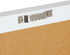 Juvale Cork Bulletin Board - 10 x 24 inch with White Frame, Decorative Hanging Pin Board for Office, Home Decor