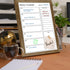 Dry Erase White Board & Weekly Calendar Board, Magnetic Whiteboard for Wall, 10.5“x14.5" Rustic Brown Framed Planner