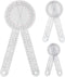 Goniometer Set, 3 Pieces of 6/8/12 Inch Occupational Physical Therapy Protractor Tool Measurement Kit