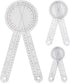 Goniometer Set, 3 Pieces of 6/8/12 Inch Occupational Physical Therapy Protractor Tool Measurement Kit