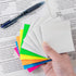 Transparent Sticky Note Pads, 500 Pcs Waterproof Self-Adhesive, 3x3in Colorful, Suitable for Home, Office, School
