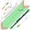 14FT Fiberglass Running Electrical Wire Cable Glow Rods, Fish Rods Electrical Kit with 8 Attachments and Fish Tape
