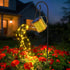 BETOLEAN Solar Watering Can Lights Waterproof, Solar Lights Outdoor Decorative Garden Decor Metal