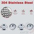 GPJYYDS 1/4-20 1/4" 304 50 Pack Serrated Flange Hex Nuts, Hexagon Flange Nuts, Stainless Steel, UNC Nuts Fasteners