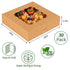 TOMNK 30pcs Bakery Boxes, 10x10x2.5 in Large Bakery Boxes with Window, Brown Pie Boxes, Paper Cookie Boxes for Pies, Cookies and Muffins