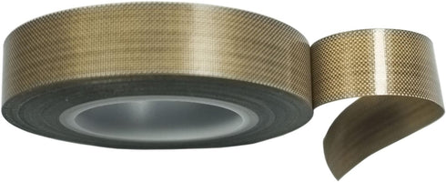PTFE Coated Fabric Tape, Teflon Adhesive High Temperature Vacuum Sealing Tape, 0.18mm Thick (13mm-10M)