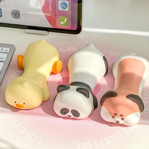 Upgrade Ergonomic Memory Foam Wrist Rest Support for Mouse, Cute Animals Wrist Pad for Desk Office Supplies