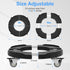 15-19 Inch 4 440lbs Nefish Trash Can Dolly Wheels, Adjustable Round Furniture Dolly with Wheels, Heavy Duty Drum