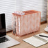 Y YOMA 6 Pack Rose Gold Hanging File Folders, Letter Size Decorative File Folder with 1/5-Cut Adjustable Tabs