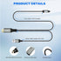 192KHz 4 Unidirectional HDMI ARC/eARC to Optical Toslink SPDIF Audio Extractor Splitter Converter Cable Ft, USB Powered