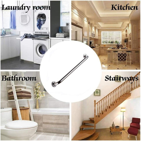 ZEELYDE 24-Inch Shower Handle,Shower Grab Bar,Grab Bars Handle Safety Support Hand Rails, Bathtub Safety Polishing Grab