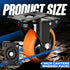 4 Inch Set 4, 2400LB, Caster Wheels, Caster of Dual Locking PU Casters Swivel Casters for Furniture, Workbench & Tool
