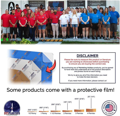 Marketing Holders 10 Pack Table Tent 3.5" x 2" Sign Holder - Horizontal Deli Ice Cream Shop Pricing
