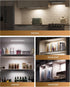 2Pack 16inch Dimmable 3 Closet Counter Under Cabinet Lighting, Rechargeable Motion Sensor Light Indoor, Color Temps